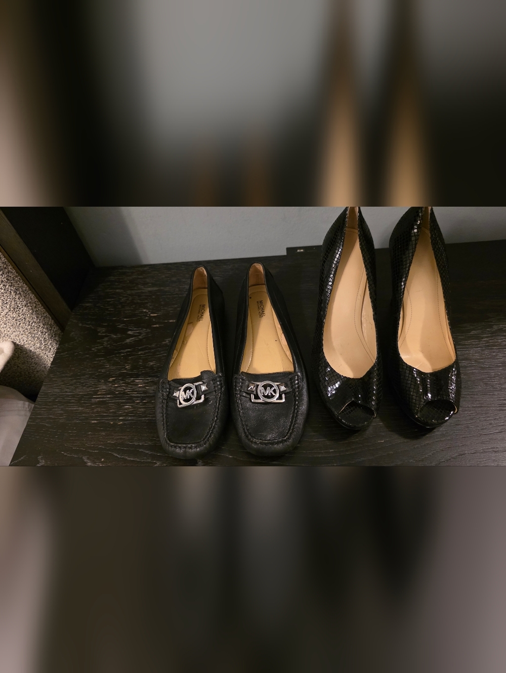 Michael Kors Loafers + Calvin Klein Heels | Black | Size 8
